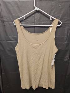 lot 71351 image: A New Day, Beige Cotton Tank Top (Size XXL) - Retail $8