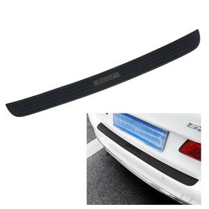 lot 1 image: Rear Bumper Protector Guard Trunk Rubber Protection Strip Rubber Scratch-Resistant Trunk Door Entry Guards Car Accessory for SUVCars Universal��Sport Black�� - Retail $12