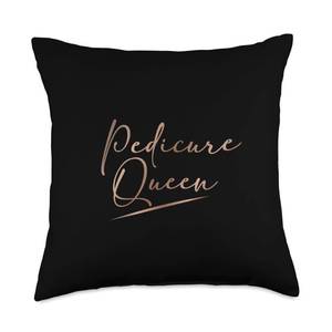 lot 44 image: Pedicure Queen Nail Tech Pedicurist Throw Pillow - Retail $25