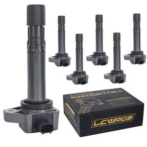 lot 45 image: Set of 6 Ignition Coil Packs for 3.5L 2008 2009 2010 2012 2013 2014 2015 2016 Honda Accord Odyssey Pilot Ridgeline Acura RDX RL TL MDX ZDX Coils 3.5 3.7 Replaces UF624 30520RN0A01 - Retail $74