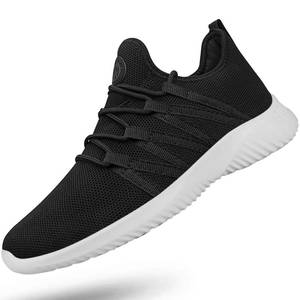 lot 84 image: Feethit Mens Slip On Running Shoes Breathable Lightweight Comfortable Fashion Non Slip Sneakers for Men Cs05 Black Size 10 - Retail $36