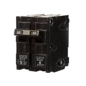 lot 98 image: Q250 50-Amp Double Pole Type QP Circuit Breaker - Retail $19