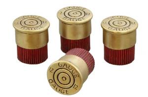lot 19885 image: Rustic 12 Gauge Shotgun Shell Drawer PullCabinet Knobs - 4 Pack - Retail $20