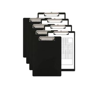 lot 19894 image: Clipboard Black,Clip Boards Set of 8,Clip Board with Low Profile Clip,A4 Letter Size Drawing Board Sketching Tool,12.5 x 8.75Hanging File Folders Plastic Folder for Nurses,Students,Office,Women - Retail $17
