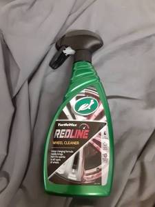 lot 19910 image: TurtleWax Redline Wheel Cleaner Spray Bottle - Retail $8