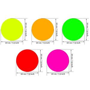 lot 19911 image: WILLBOND 25 Sheets Neon Papers Glow Party Decoration DIY Dance Floor Moves Games Classic Twister UV Reactive Multi Colored Double Sided Card Stock for Black Light Neon Birthday Wedding Fluorescent - Retail $13