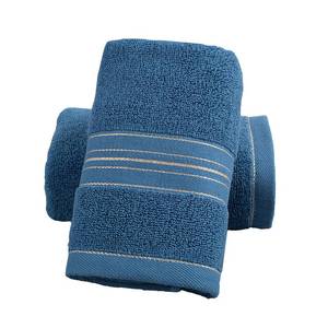 lot 19919 image: Zuorery 2 Pack Hand Towels for Bathroom - 100% Cotton Decorative Soft & Highly Absorbent Towel Set for Face, Spa, Gym, Kitchen, Hotel, 13x30 Inch (Blue - 2 Pack) - Retail $10