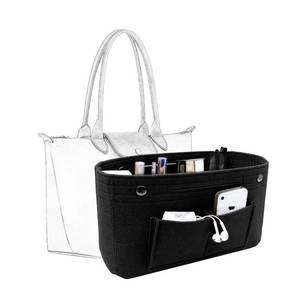 lot 19921 image: RED, NOT BLACK D.DUO Purse Organizer Insert, Felt wallet storage Organizer, Handbag Divider, Tote Insert, Bag Accessories, Compatible with Tote, Handbags (Red, Medium)
