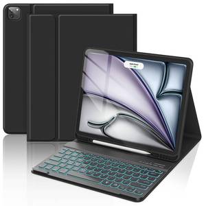 lot 19935 image: COO for iPad Air 13 Inch Case Keyboard (M4M3M2, 202620252024), Keyboard Case for iPad Pro 12.9 inch 5th6th Gen with Pencil Holder - Wireless Detachable Backlit Keyboard with Auto SleepWake - Retail $33