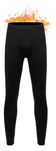 lot 19957 image: HEROBIKER Mens Thermal Underwear Set Skiing Winter Warm Base Layers Tight Long Johns Bottom Set with Fleece Lined Black Large - Retail $24