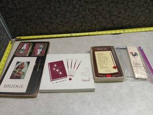 lot 150 image: Bridge Card Game Accessories Set with Score Pads and Pencils