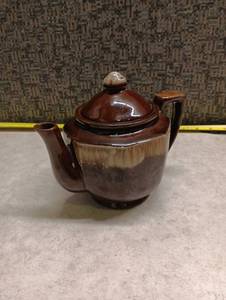 lot 153 image: Brown Glazed Ceramic Teapot with Lid