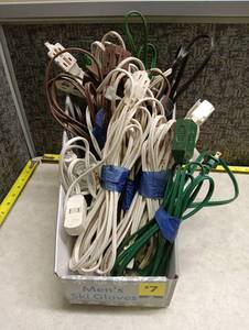 lot 155 image: Mixed Lot of Extension Cords and Power Cables