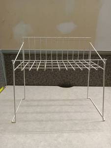 lot 188 image: White Wire Document File Organizer Rack
