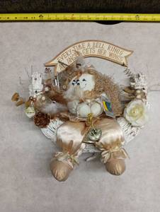 lot 262 image: Angel Wreath Decoration with Every Time A Bell Rings Banner