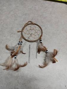 lot 263 image: Handmade Dream Catcher with Feathers and Beads