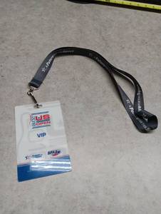 lot 270 image: 2018 US Open Bowling VIP Credential Badge with Lanyard
