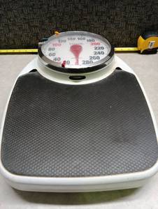 lot 281 image: Taylor Professional Analog Bathroom Scale 330 lb Capacity