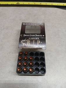 lot 293 image: G2 Research R.I.P. .380 ACP Radically Invasive Projectile Ammunition - Partial Box - missing 9 rounds