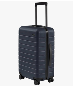 Away Carry-On Luggage, Lightweight Hardside Suitcase with Spinner Wheels, 22 Inch Airline Approved, TSA Lock, Navy Blue - Retail: $275