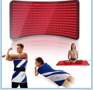 lot 19515 image: Red Light Therapy for Body, 39 x 24 Large Size Near Infrared Red Light Therapy Mat Full Body, 660nm&850nm(520 LEDs), Adjustable Timer and Power Levels - Retail $129