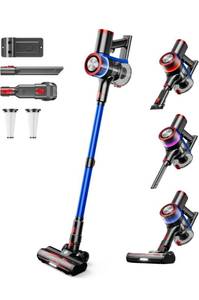 lot 19530 image: Cordless Vacuum Cleaner, 550W 45Kpa 65Mins Vacuum Cleaners for Home, Stick Vacuum with LED Display, Anti-Tangle, Self-Standing, 8-in-1 Lightweight Vacuum for Hardwood FloorCarpetPet Hair - Retail $149