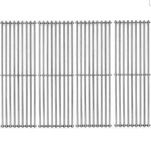 lot 19557 image: S6505A (4-Pack) 19 34 Stainless Steel Cooking Grid Grates Replacement for Chargriller 2121, 2123, 2222, 2828, 3001, 3030, 3725, 4000, 5050, 5252 Set of 4 - Retail $54