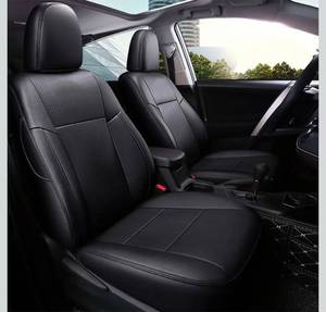 lot 19581 image: Custom Fit CRV Seat Covers for Select Honda CRV 2015 2016 -Full Set, Leather (Black) - Retail $179