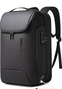 lot 19590 image: Mens Anti-Theft Backpack,Waterproof Fashion Travel Backpacks,High Tech Backpack with USB3.0 Charging Port,Business Laptop Backpack Fits 17.3 Inch Notebook - Retail $89