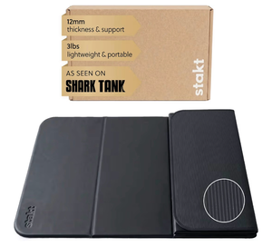 lot 19598 image: The Original Foldable Yoga Mat, Premium Foldable Exercise & Workout Mat with Non-Slip Surface, Lightweight Portable for Studio or Home Use, As Seen on Shark Tank - Retail $95