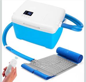 lot 19609 image: Ice Machine for Hip Back Belly After Surgery  Power-Saving Mode & Wireless Remote Control & Adjustable Timer & LED Screen, Lumbar Replacement Cold Therapy Compression Pad, Cryotherapy Pain Relief - Retail $159