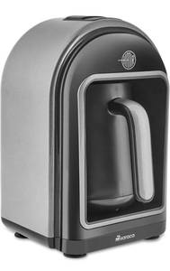lot 19633 image: Hat�r Turkish Coffee Maker, 5 Cups Electric Turkish Coffee Machine with Ember Mode, Automatic Temperature Control, Overflow Protection, Audible & Visual Alerts, Galaxy Grey - Retail $89