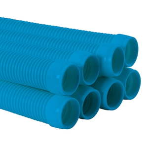 lot 19635 image: U.S. Pool Supply Professional 8 Piece Swimming Pool Vacuum Cleaner Hose Set  Teal - 40  Flexible Spiral Wound Connector Sections with 1.5  Male & Female Cuffs - Fits Most Brands of Automatic Cleaners - Retail $50