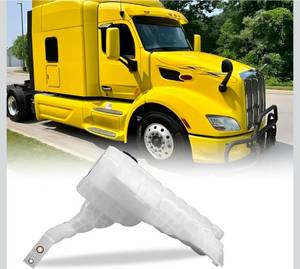 lot 19655 image: Coolant Reservoir Tank Fit For 2013 2014 2015 2016 2017 2018 2019 2020 Peterbilt 579 Kenworth T680 T880 DR104002 CP23700 - Retail $127