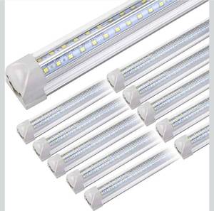 lot 19675 image: 10Pack 4FT LED Shop Light - 50W 8000LM 6500K Linkable Clear Cover T8 LED Tube Light for Workshop, Warehouse, Basement - Plug and Play - Retail $98