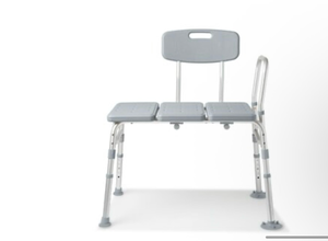 lot 19686 image: Medline Transfer Bath Bench with Back - Retail $89