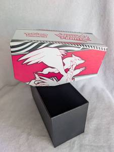 lot 603 image: Pokemon Scarlet Violet White Flare Trading Card Game Storage Box- Empty, No Cards Included
