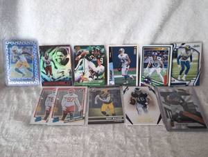 lot 1014 image: Mixed NFL Football Card Collection Lot - Sean Taylor, Jeff Lageman, Jalen Ramsey, Felix Anudike-Uzomah - 11 ct