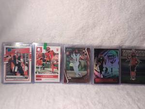 lot 1028 image: Cincinnati Bengals Football Trading Card Collection - Joe Burrow  JaMarr Chase - 5 ct