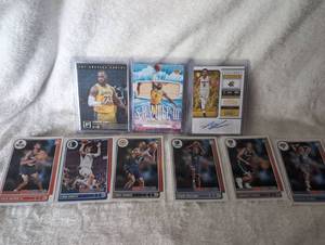 lot 2003 image: NBA Collection Cards Including LeBron James -9 ct