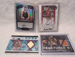 lot 2012 image: Basketball Trading Cards Collection with Autograph and Memorabilia - 4 ct