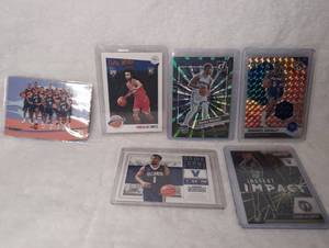 lot 2014 image: Basketball Card Collection with Coby White, Davion Mitchell, and Others - 6 ct