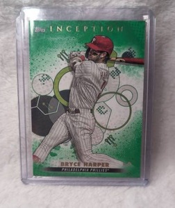 lot 3001 image: 2022 Topps Inception Bryce Harper Philadelphia Phillies Baseball Card #21