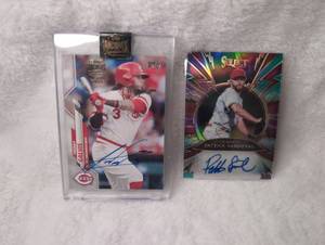 lot 3004 image: Signed Baseball Cards - Freddy Galvis and Patrick Sandoval Autographs