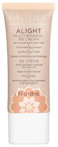lot 3737 image: Pacifica Alight Multi-Mineral BB Cream Medium Hydrating Tinted Moisturizer &amp Primer, Sheer Natural Foundation Coverage, Vegan &amp Cruelty-Free, 1 fl oz - Retail $12