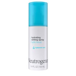 lot 3748 image: Neutrogena Hydro Boost Hydrating Makeup Setting Spray with Hyaluronic Acid, Setting Spray for Smooth, Dewy Skin, Fragrance Free, Non-Comedogenic & Hypoallergenic, 3.4 fl. oz - Retail $15