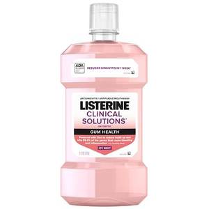 lot 3760 image: Listerine Clinical Solutions Gum Health Antiseptic Mouthwash Oral Care  1 L - Retail $16