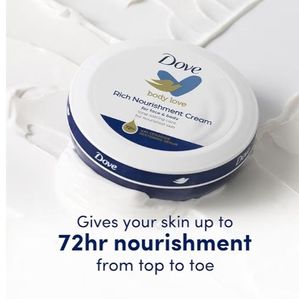 lot 3769 image: 2 PK Dove Nourishing Body Care, Face, Hand, and Body Rich Nourishment Cream for Extra Dry Skin with 48-Hour Moisturization, 2.53 Oz Each Jar&nbsp