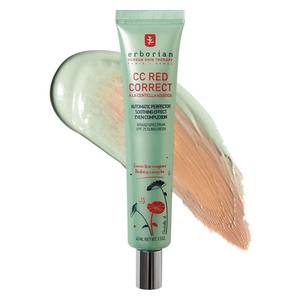 lot 3770 image: Erborian CC Red Correct - Skincare-First Green Color Corrector with Centella Asiatica, Illuminating Color Corrector with Redness Coverage & SPF 25 - Cica, Korean Skincare, 1.5 Oz - Retail $46