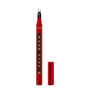 lot 3894 image: LOreal Paris Faux Brow, Hair-Like, Filling Eyebrow Pen with Double-Brush Tip, Fast & Precise Eyebrow Makeup, Brunette, 0.03 Fl Oz - Retail $10